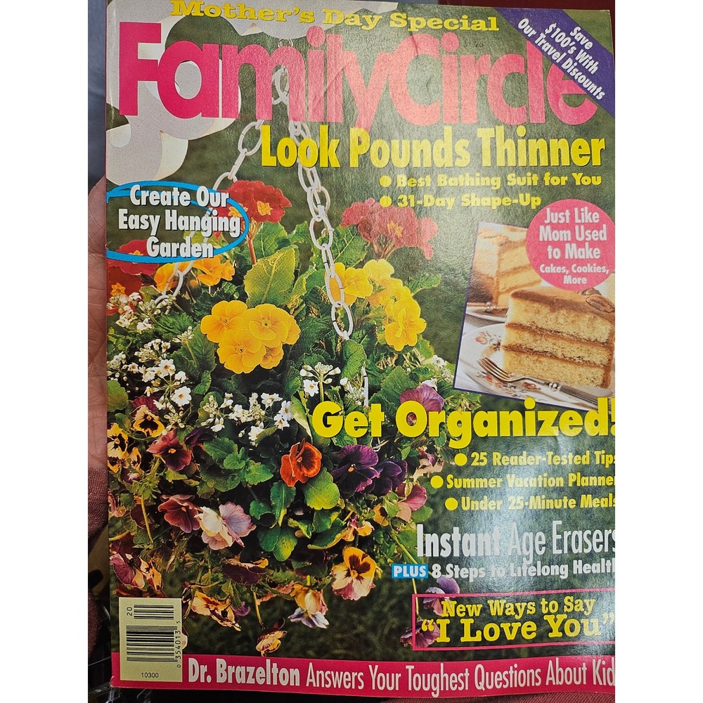 Vintage Family Circle Magazine Mother's Day Special May 1994 Gardening Recipes